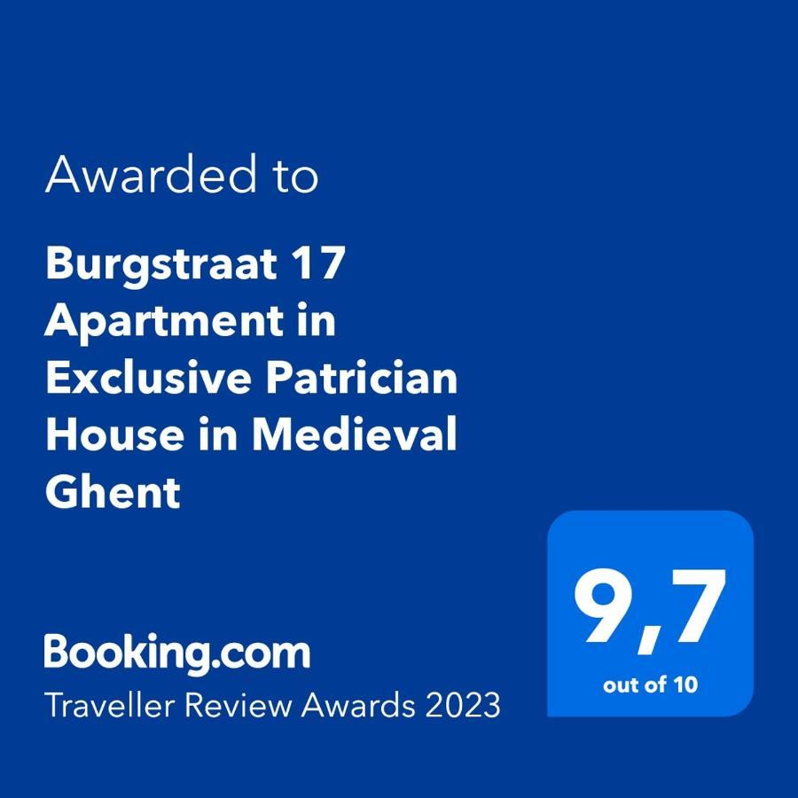 Burgstraat 17 Apartment In Exclusive Patrician House In Medieval Γάνδη Εξωτερικό φωτογραφία